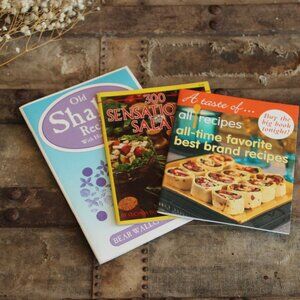 Vintage 1980s 2000s Recipe Booklets, Old Shaker, Salads, Oxmoor House, Cookbooks